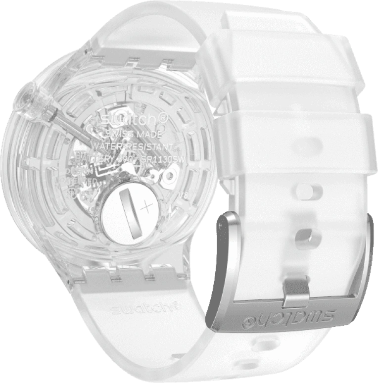 Swatch,THE BOLD 47mm,47mm,Plastic,Transparent,SO27E100