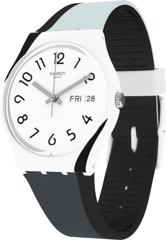 Swatch,Originals 34mm,34mm,Plastic,White,GW711