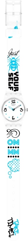 Swatch,Originals 25mm,25mm,Plastic,White,Quartz,Tonneau,LW171