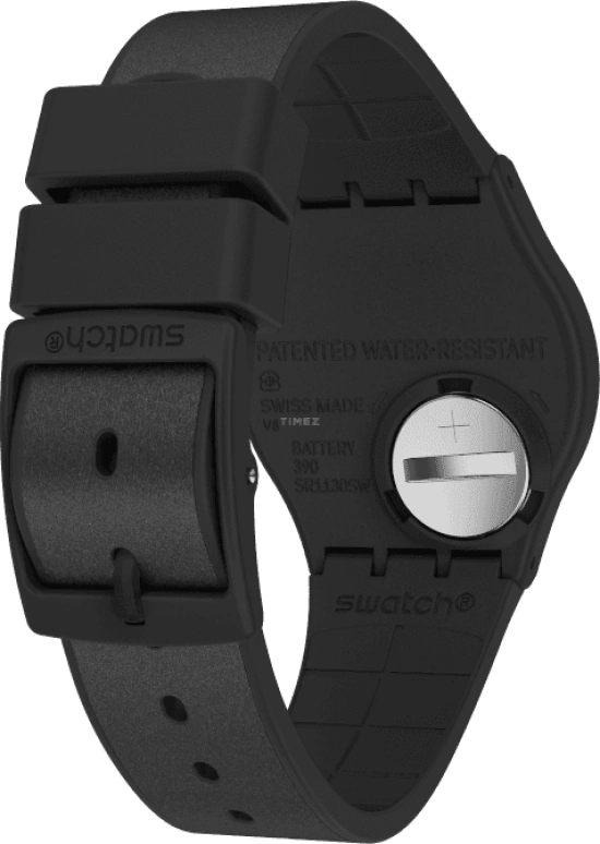 Swatch,Originals 34mm,34mm,Plastic,Black,GB326