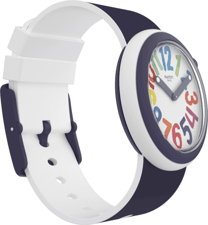 Swatch,Originals 45mm,45mm,Plastic,White,PNW107
