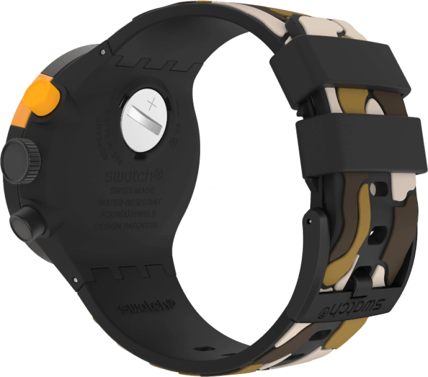 Swatch,THE BOLD 47mm,47mm,Plastic,Black,SB02B410