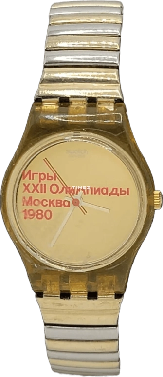Swatch,Other 25mm,25mm,Plastic,Gold,Quartz,Sapphire,Crystal Glass,Round,LZ103