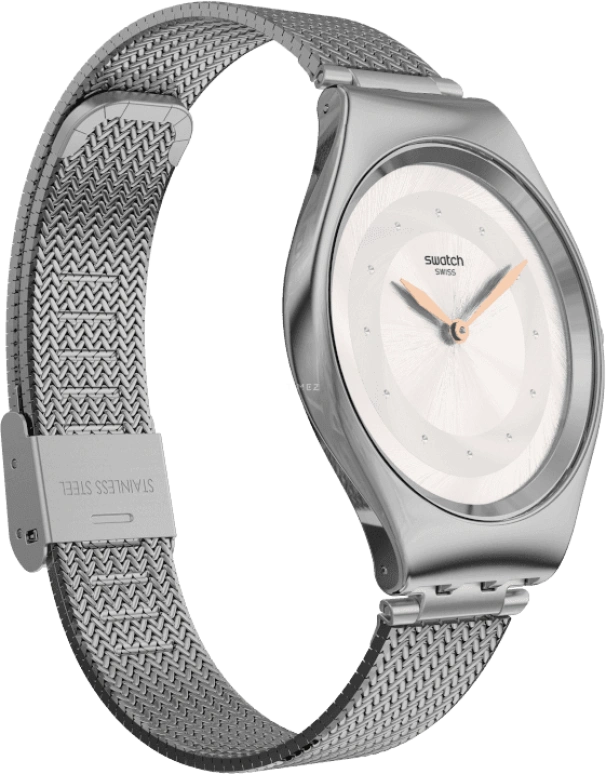Swatch,SKIN 38mm,38mm,Stainless Steel,Pink Red,Red,SYXS117M