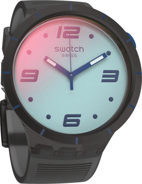 Swatch,Originals 47mm,47mm,Plastic,Sapphire,Crystal Glass,Closed,SO27B121