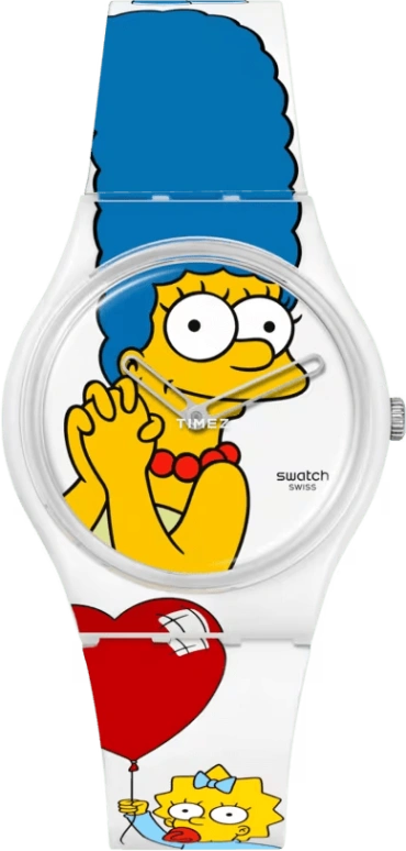Swatch,Originals 34mm,34mm,Bio-sourced,White,Quartz,Sapphire,Crystal Glass,Round,SO28Z116