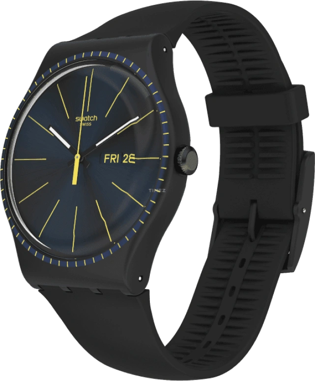 Swatch,Originals 41x47.40mm,41x47.40mm,Plastic,Black,SUOB731