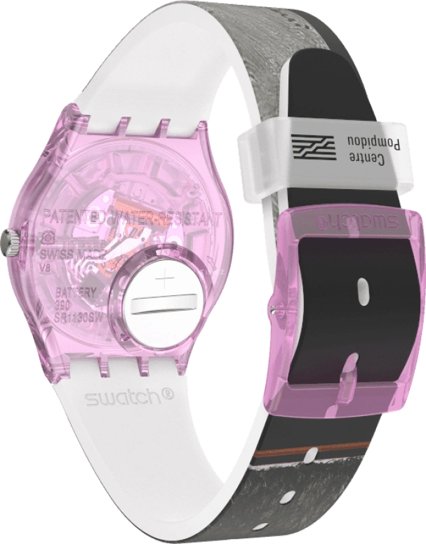 Swatch,Originals 34mm,34mm,Plastic,Multi-Color,Quartz,Sapphire,Crystal Glass,Round,GZ356
