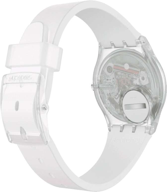 Swatch,Originals 34mm,34mm,Plastic,Pink,Green,Sapphire,Crystal Glass,GE714