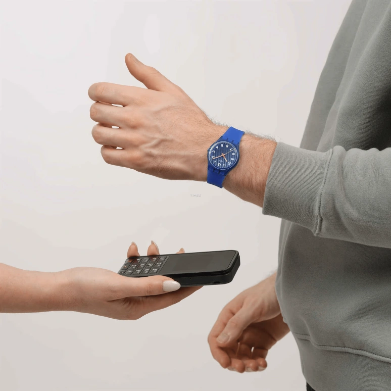 Swatch,Swatch Essentials 34mm,34mm,Bio-sourced,Blue,Quartz,Round,SO28S108,SO28S108-6000