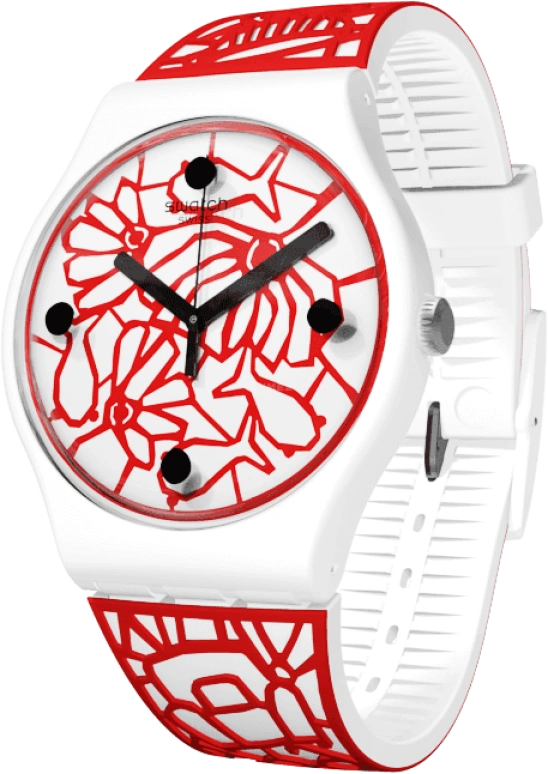 Swatch,Originals 41mm,41mm,Plastic,White,Closed,SUOZ259C