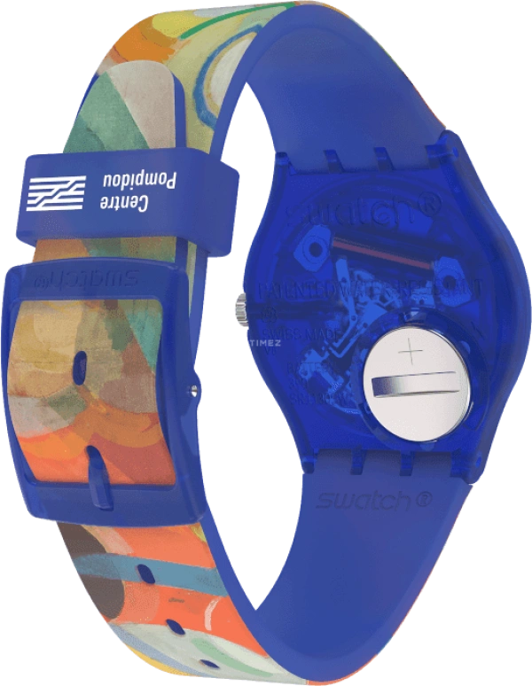 Swatch,Originals 34mm,34mm,Plastic,Multi-Color,Quartz,Sapphire,Crystal Glass,Round,GZ712