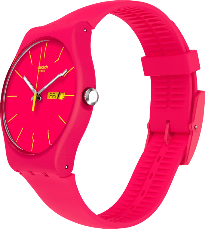 Swatch,CLASSIC ,Plastic,Red,SUOR704
