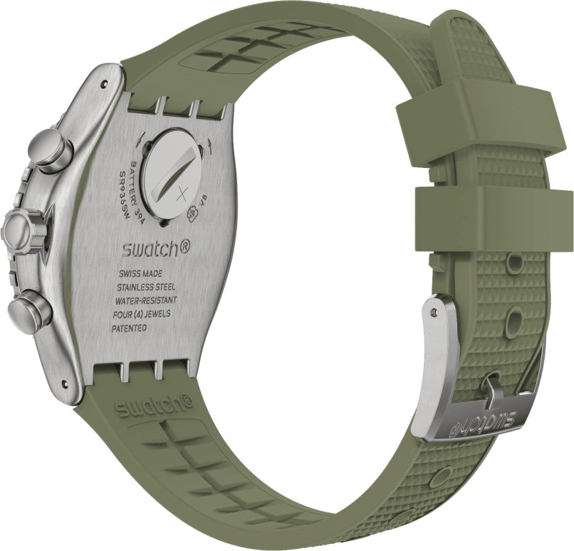 Swatch,IRONY 43mm,43mm,Stainless Steel,Green,YVS488