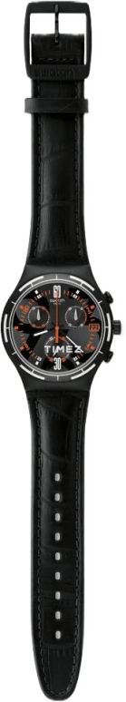 Swatch,CLASSIC 40mm,40mm,Aluminium,Black,Quartz,Chronograph,Day,YCB4023