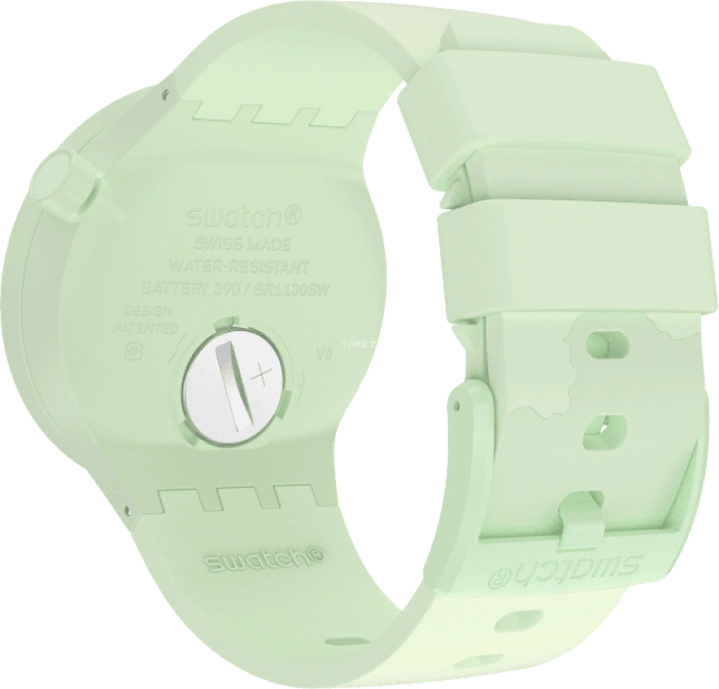 Swatch,THE BOLD 47mm,47mm,Bioceramic,Ceramic,Green,Quartz,Sapphire,Crystal Glass,Round,SB03G100