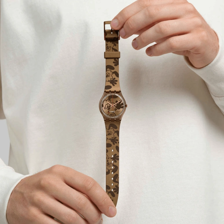Swatch,Originals 34mm,34mm,Bio-sourced,Brown,Quartz,Day,Round,SO28Z701