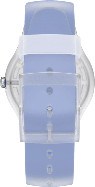 Swatch,Originals 41mm,41mm,Plastic,Skeleton,Quartz,Round,Transparent,SUOK156