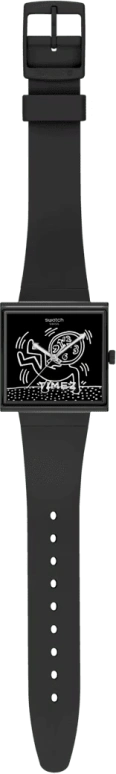 Swatch,Originals 41.80mm,41.80mm,Bioceramic,Black,Quartz,Square,SO34Z103