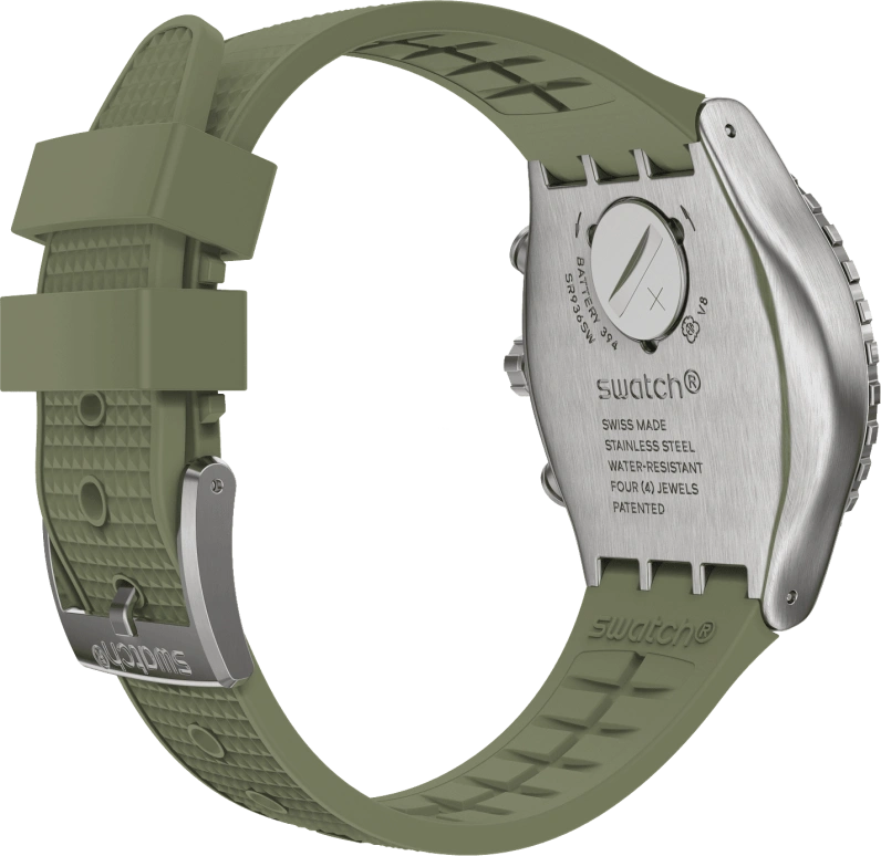 Swatch,IRONY 43mm,43mm,Stainless Steel,Green,YVS488