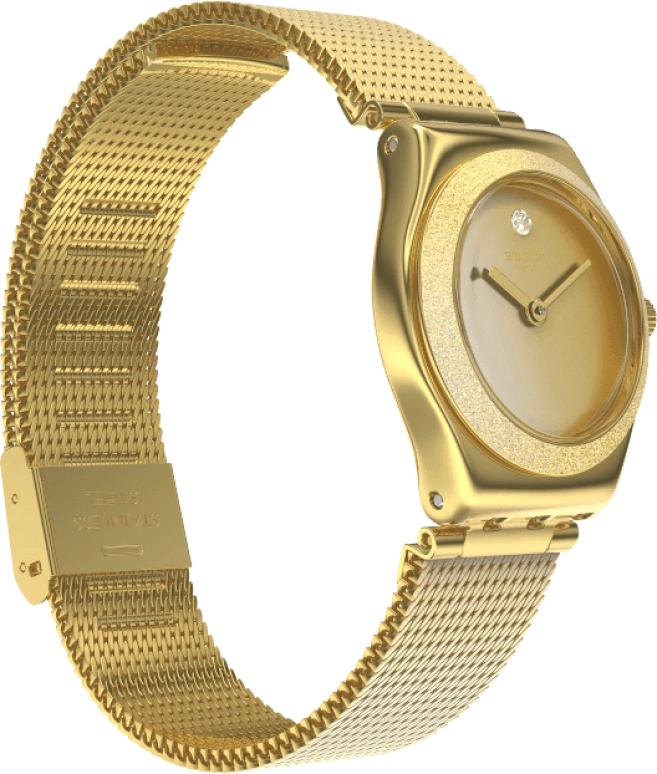 Swatch,IRONY 25x28.70mm,25x28.70mm,Gold,YSG167M