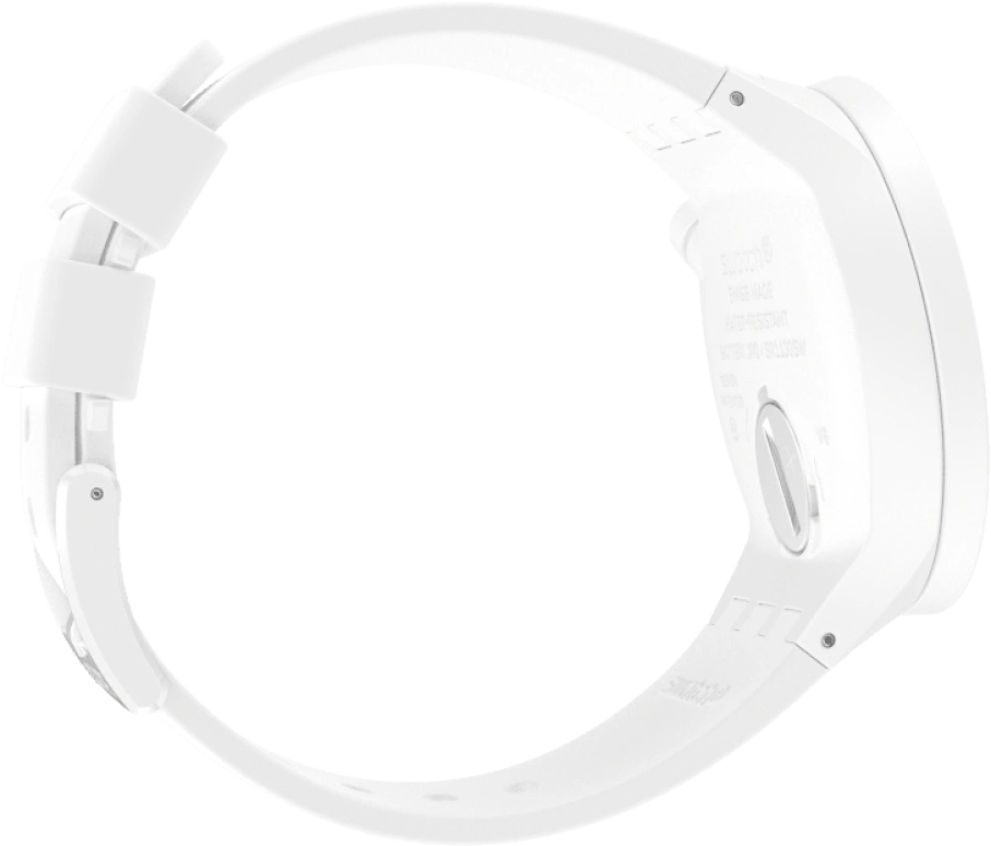 Swatch,THE BOLD 47mm,47mm,Plastic,White,SO27Z106