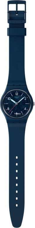 Swatch,Originals 34mm,34mm,Bio-sourced,Blue,Quartz,Sapphire,Crystal Glass,Tonneau,SO28N118