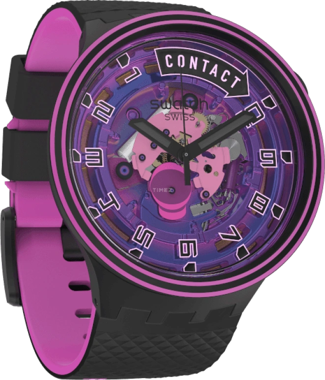 Swatch,Other 47mm,47mm,Sapphire,Crystal Glass,SB01B126