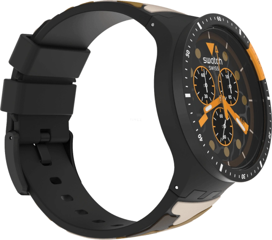 Swatch,THE BOLD 47mm,47mm,Plastic,Black,SB02B410
