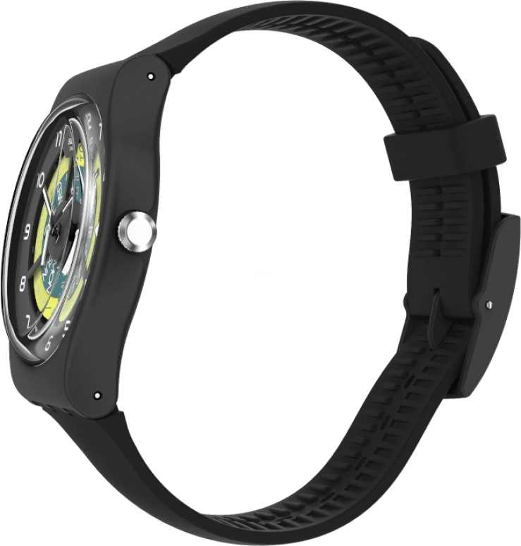 Swatch,Originals 41mm,41mm,Plastic,Black,Sapphire,Crystal Glass,Closed,SUOB732