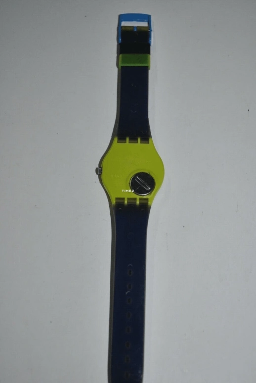 Swatch,Other ,Plastic,Blue,Quartz,Sapphire,Crystal Glass,Tonneau,GJ109C