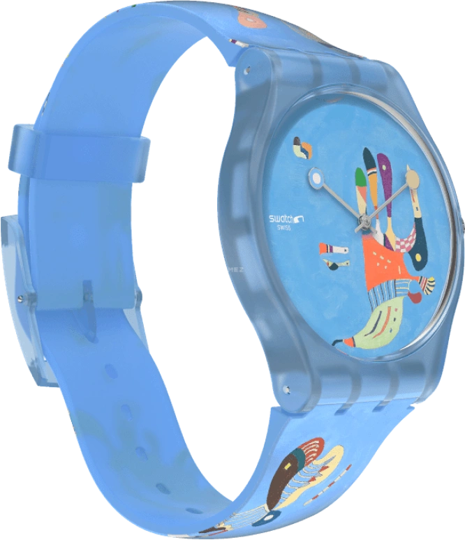 Swatch,Originals 41mm,41mm,Plastic,Blue,Quartz,Sapphire,Crystal Glass,Round,SUOZ342