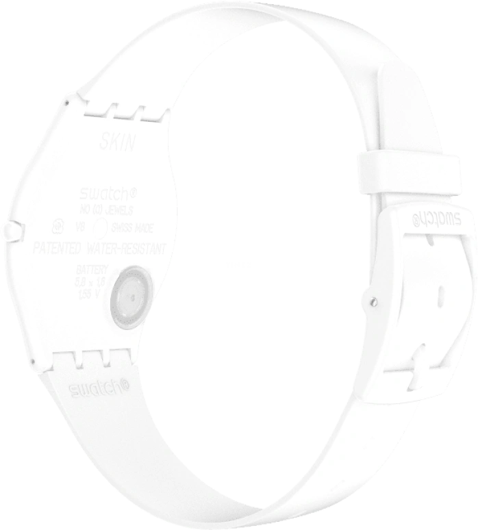 Swatch,SKIN 34mm,34mm,Ceramic,White,Quartz,SS09W100