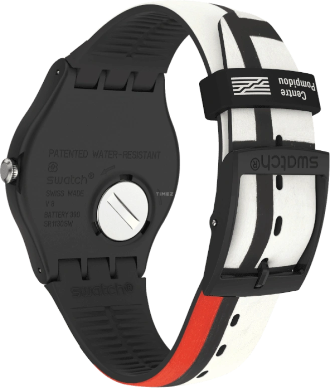 Swatch,Originals 41mm,41mm,Plastic,Black,Quartz,Sapphire,Crystal Glass,Round,SUOZ344