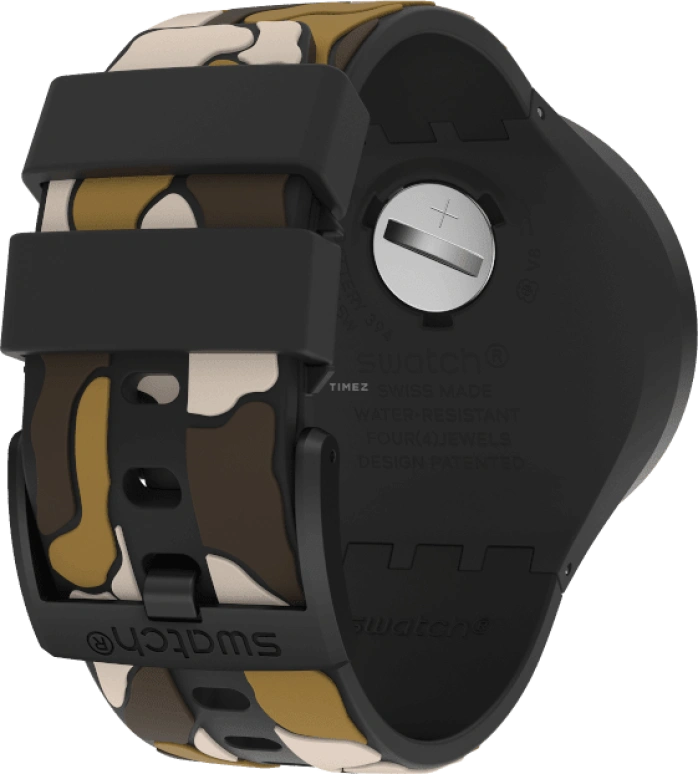 Swatch,THE BOLD 47mm,47mm,Plastic,Black,SB02B410