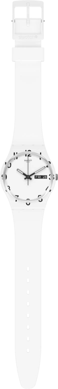 Swatch,Originals 39.20mm,39.20mm,Plastic,White,Sapphire,Crystal Glass,GW716