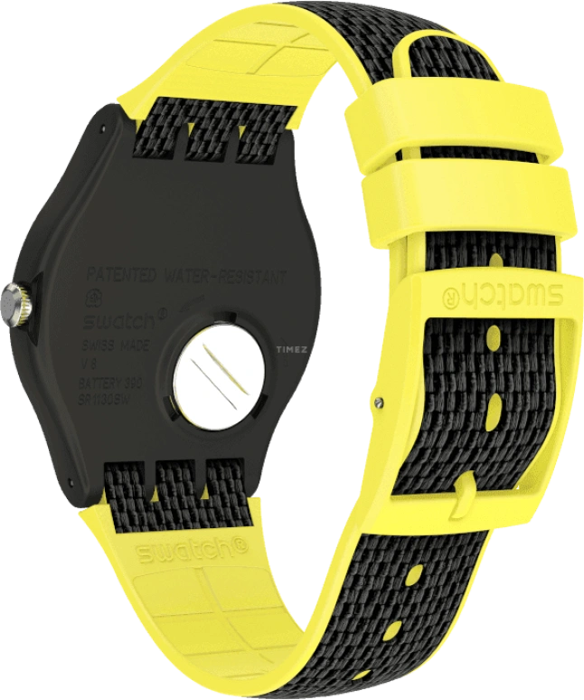 Swatch,Originals 41mm,41mm,Plastic,Black,SUOB406