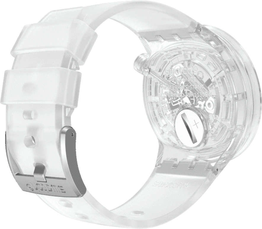 Swatch,THE BOLD 47mm,47mm,Plastic,Transparent,SO27E100