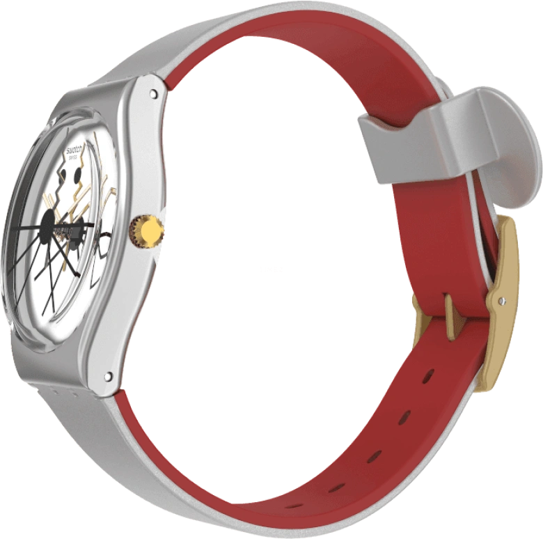 Swatch,Originals 34mm,34mm,Plastic,Sapphire,Crystal Glass,GZ327