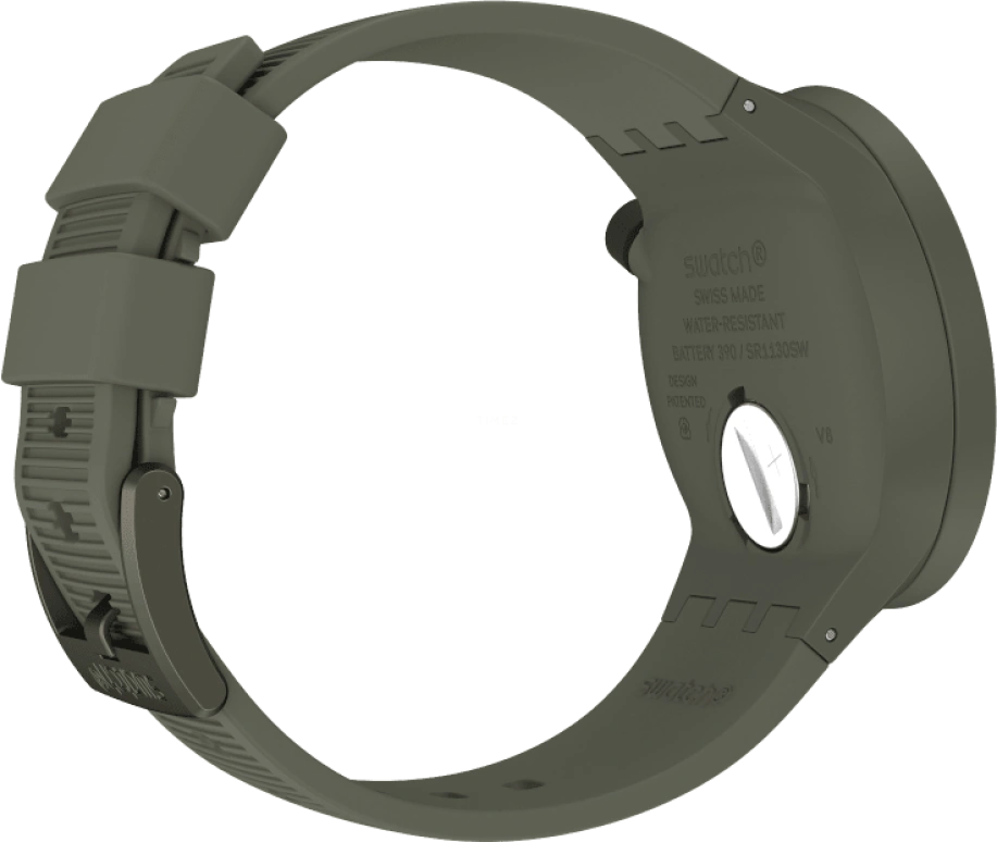 Swatch,THE BOLD 47mm,47mm,Plastic,Green,Sapphire,Crystal Glass,SO27M105
