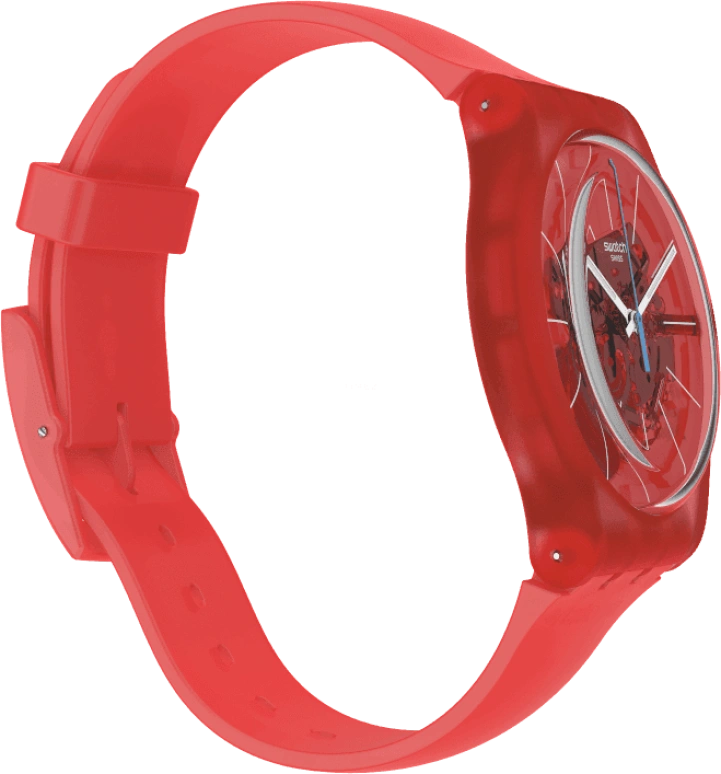 Swatch,Originals 41mm,41mm,Plastic,Red,SUOO105