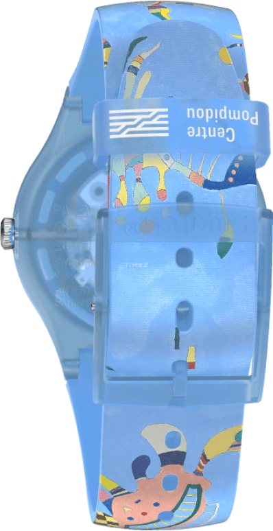 Swatch,Originals 41mm,41mm,Plastic,Blue,Quartz,Sapphire,Crystal Glass,Round,SUOZ342