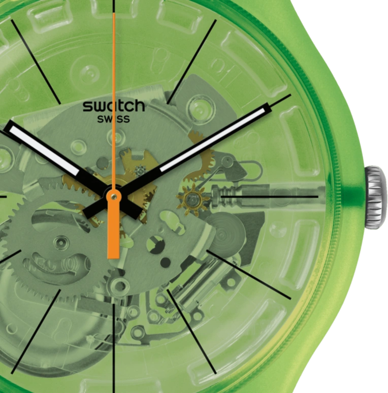 Swatch,Originals 41x47.40mm,41x47.40mm,Plastic,Green,SUOG118