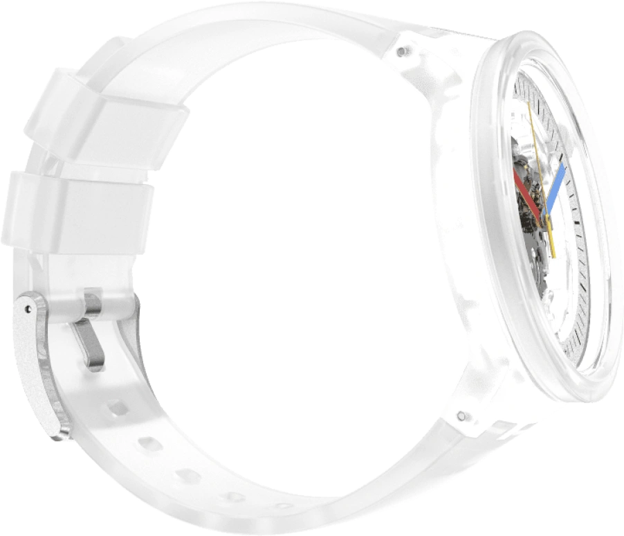 Swatch,CLEAR 47mm,47mm,Open,SB01K100
