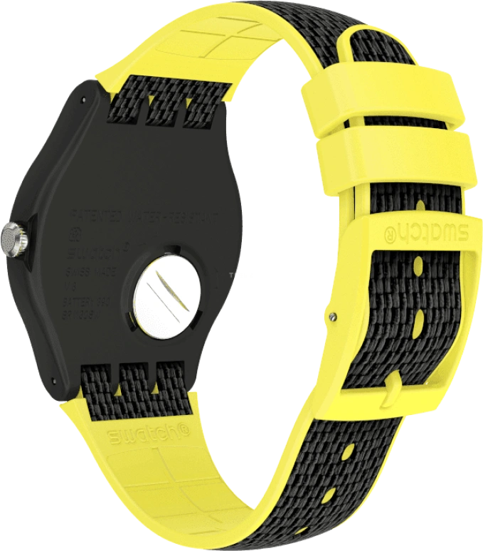 Swatch,Originals 41mm,41mm,Plastic,Black,SUOB406