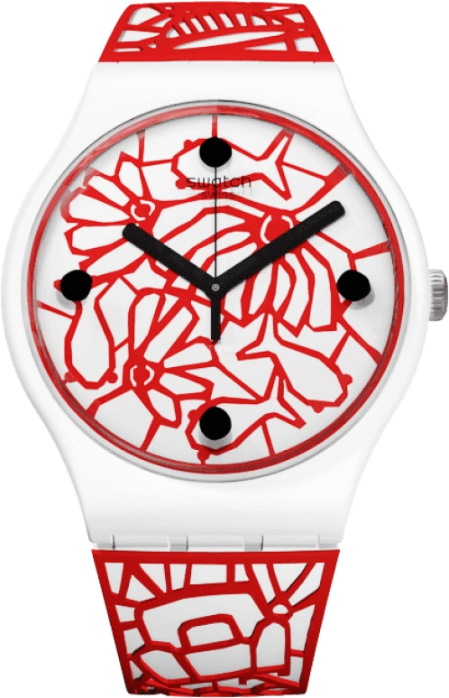 Swatch,Originals 41mm,41mm,Plastic,White,Closed,SUOZ259C