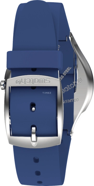 Swatch,SKIN 38mm,38mm,Blue,Sapphire,Crystal Glass,SYXS132