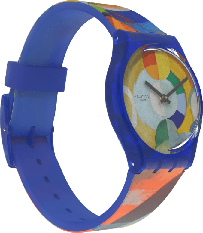 Swatch,Originals 34mm,34mm,Plastic,Multi-Color,Quartz,Sapphire,Crystal Glass,Round,GZ712