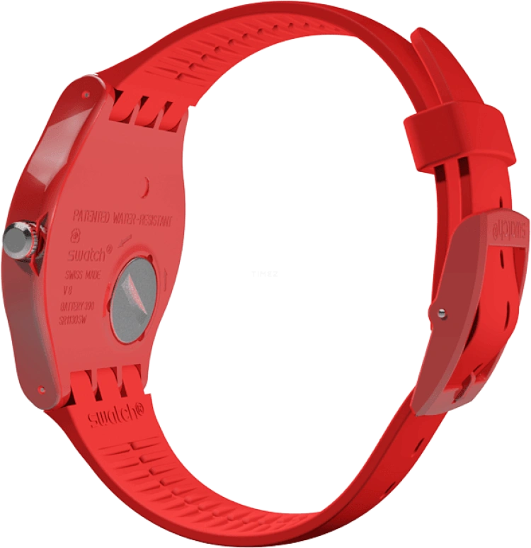 Swatch,Originals 41mm,41mm,Plastic,Red,SUOR106