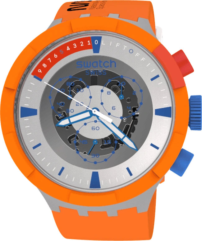 Swatch,THE BOLD 47mm,47mm,Bioceramic,Ceramic,Sapphire,Crystal Glass,SB04Z401